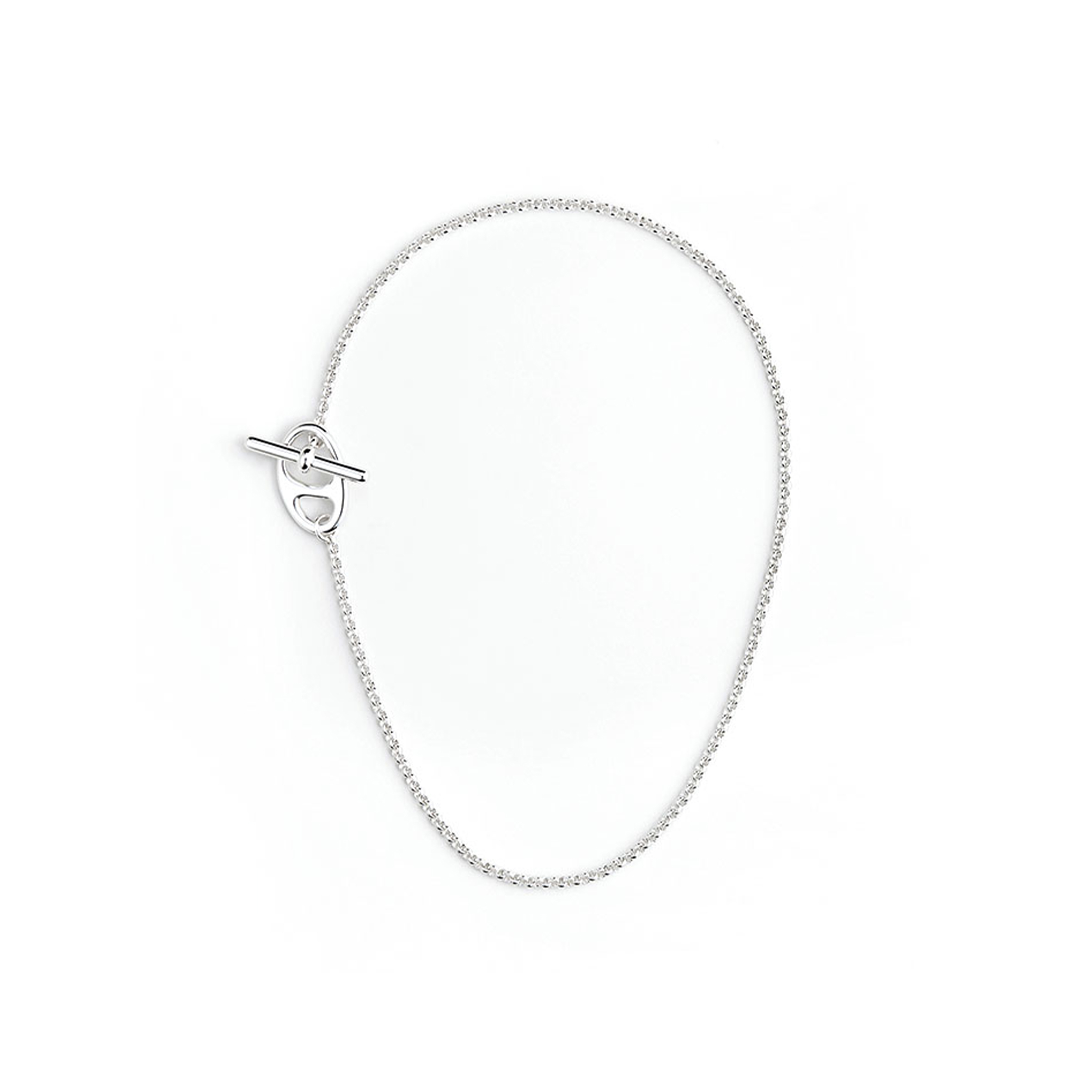 H**mes chaine d''ancre punk necklace h124204b0038